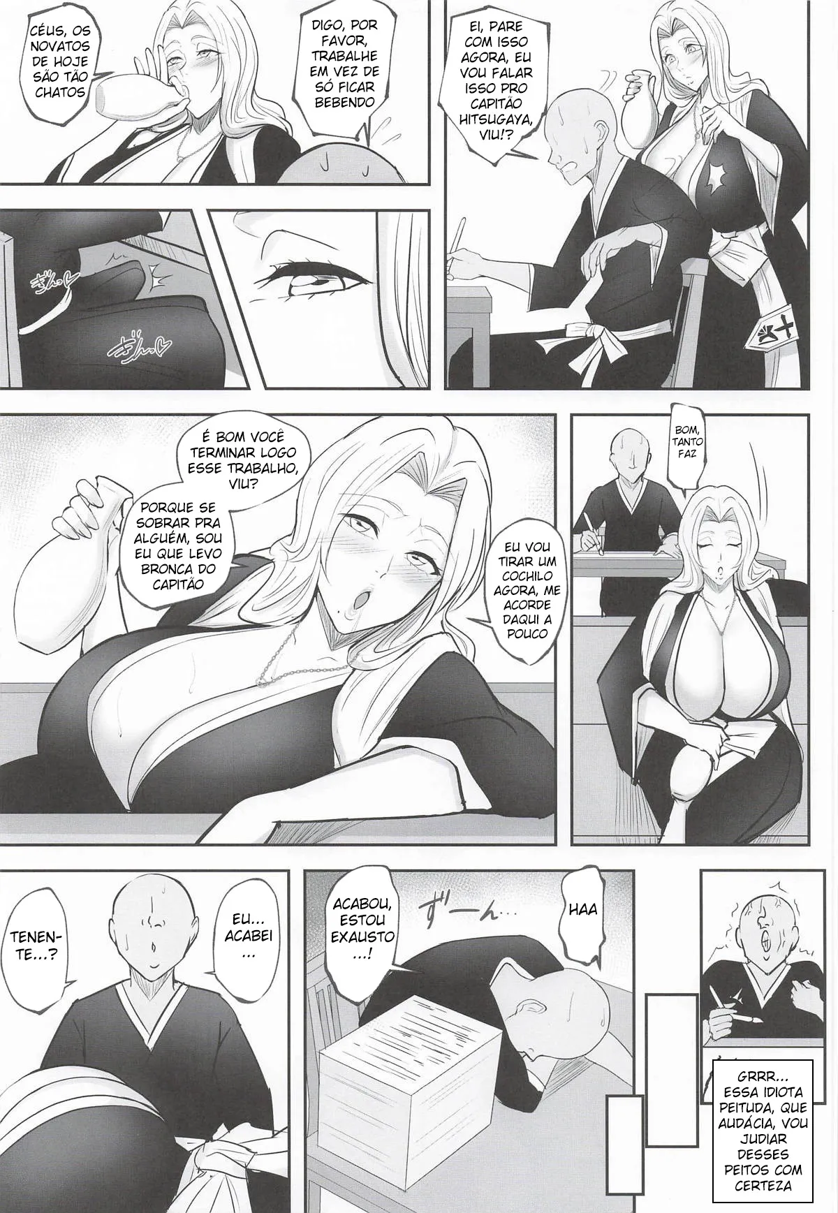 Amari ni mo Seiyoku ga Tsuyosugiru Onna Joukan ni Shiboritorareru Hon (Hentai Bleach)