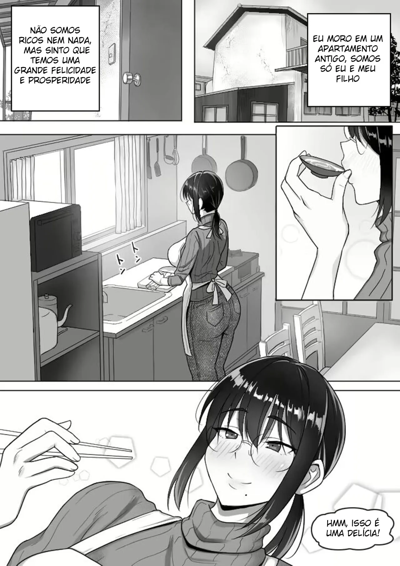 Binbou Gurashi na Boshi Katei no Oyako Koubi wa Kimochi Ii
