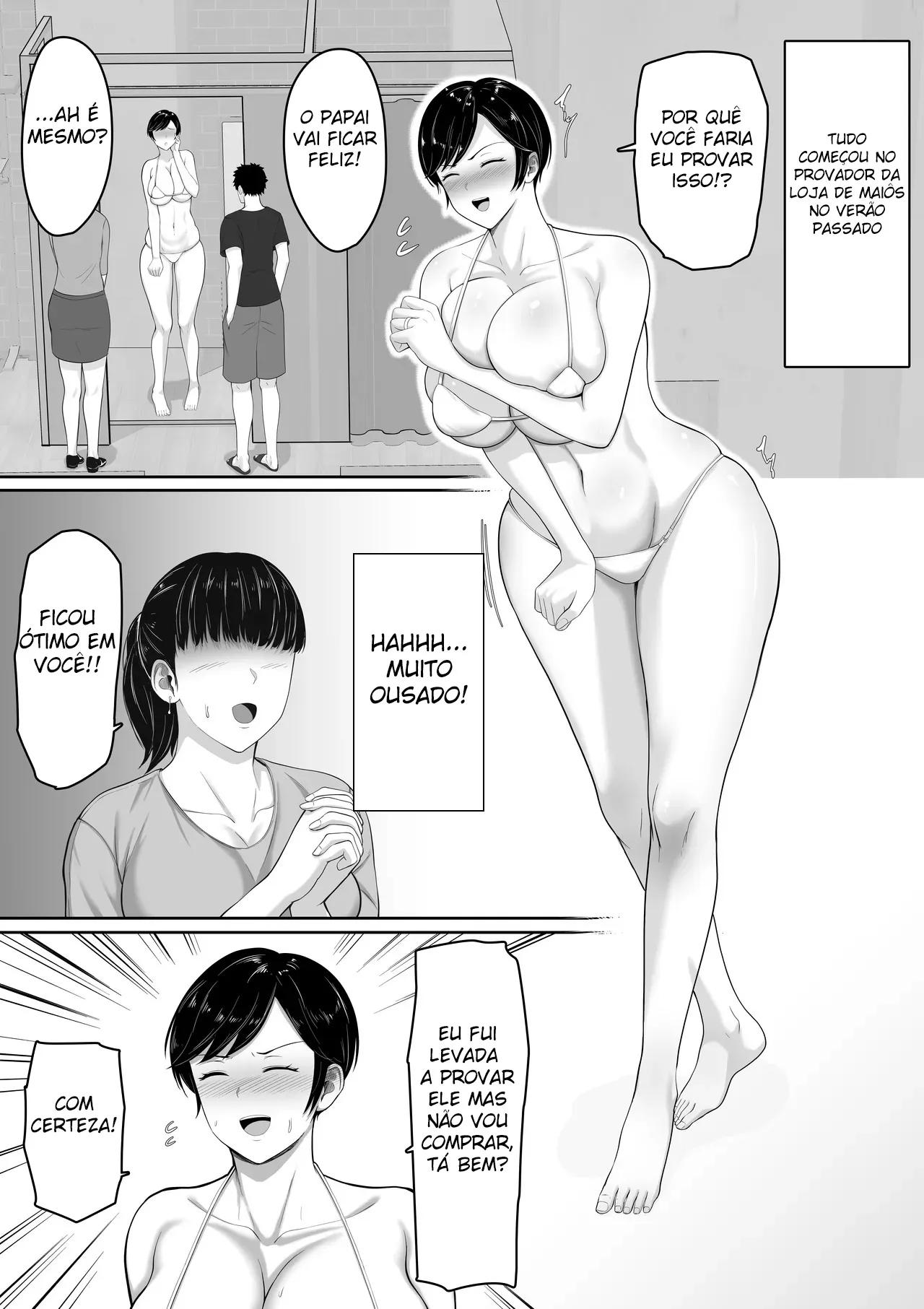 Sexless no Kyonyuu Haha ni Nori de Kisaseta Mizugi ga Erosugita node Chichi no Kawari ni Chinpo Iretara Mainichi Nori de Nakadashi Sasetekureru You ni Natta Hanashi