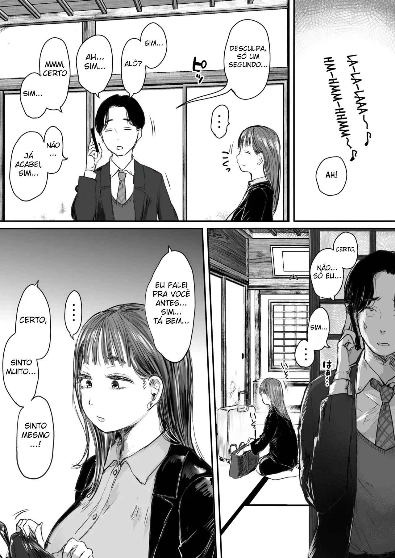 Shucchou, Kouhai to Aibeya. Yukishi Nure Hada ni Shiboritsukusareta Yoru