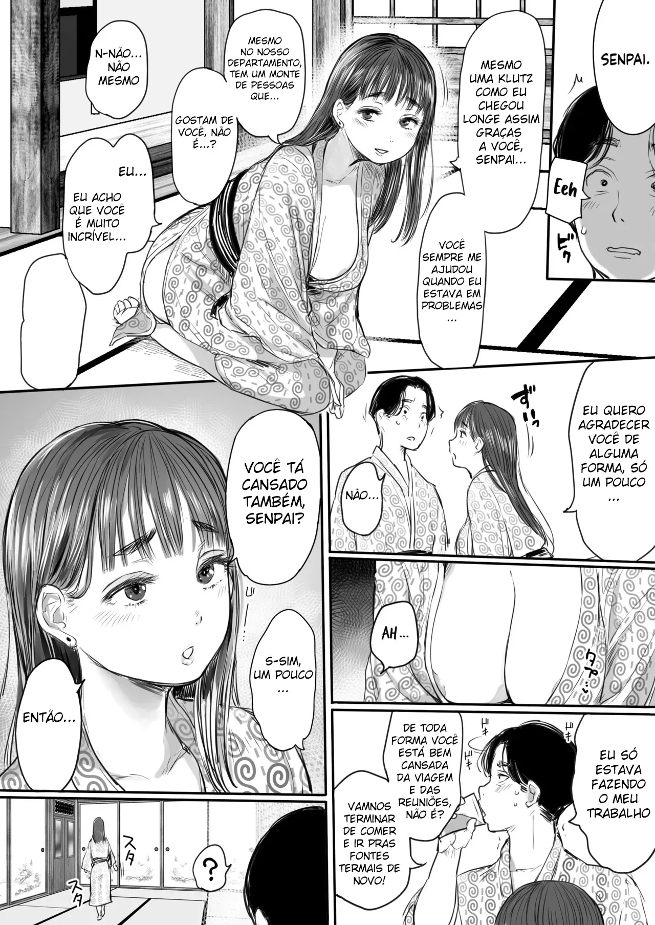 Shucchou, Kouhai to Aibeya. Yukishi Nure Hada ni Shiboritsukusareta Yoru