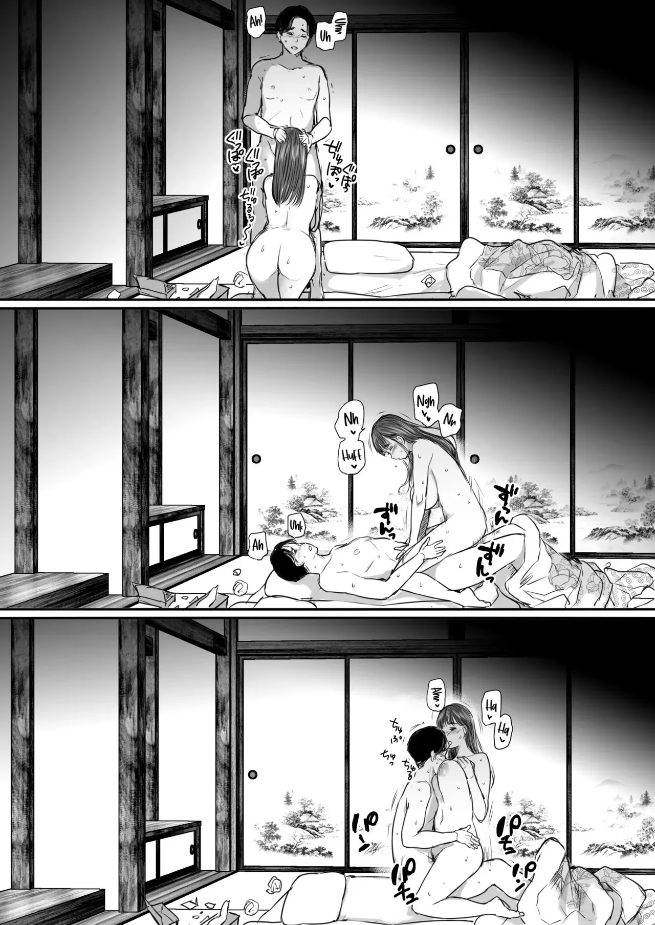 Shucchou, Kouhai to Aibeya. Yukishi Nure Hada ni Shiboritsukusareta Yoru
