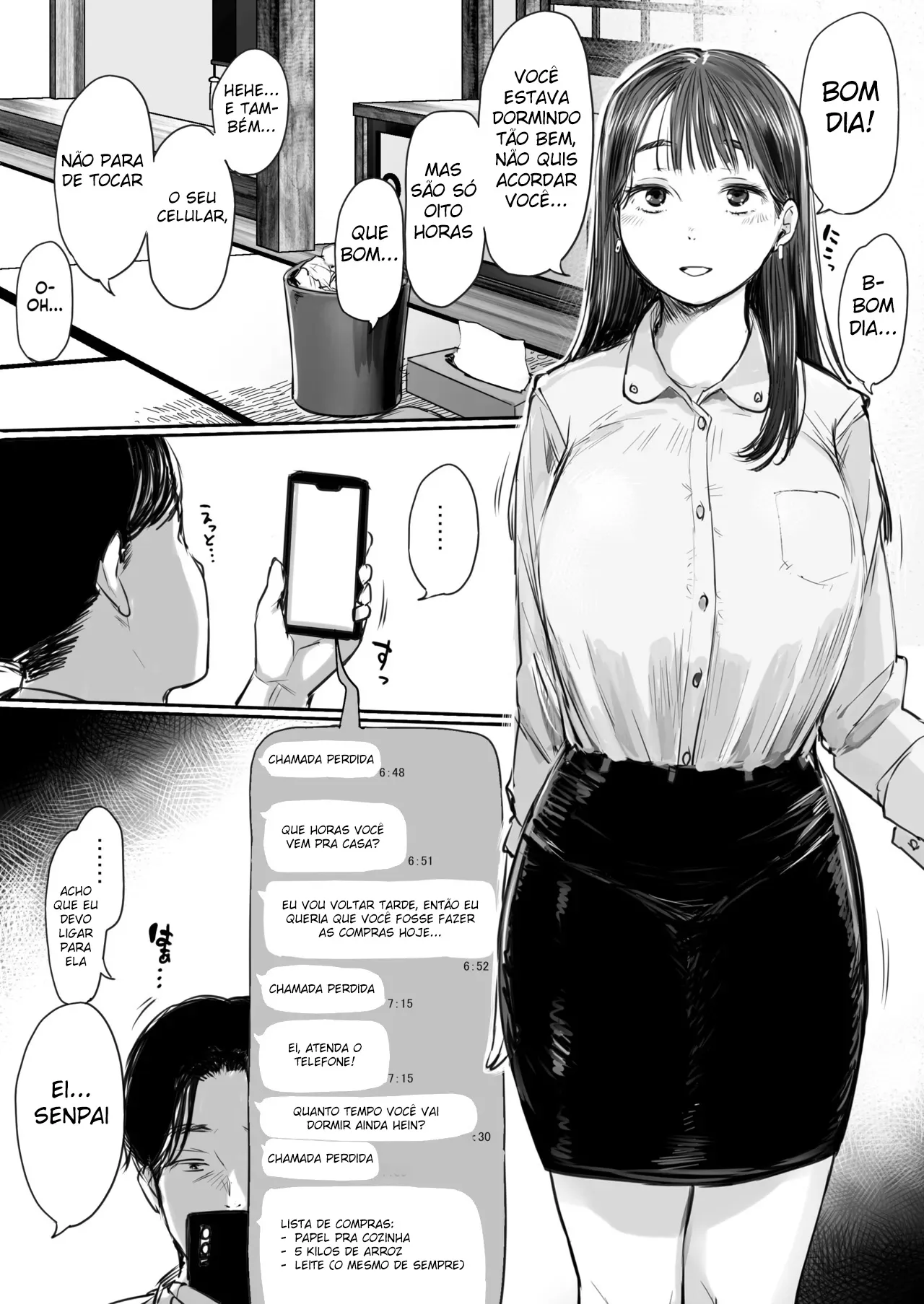 Shucchou, Kouhai to Aibeya. Yukishi Nure Hada ni Shiboritsukusareta Yoru